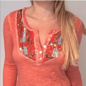 Sequin Free people top